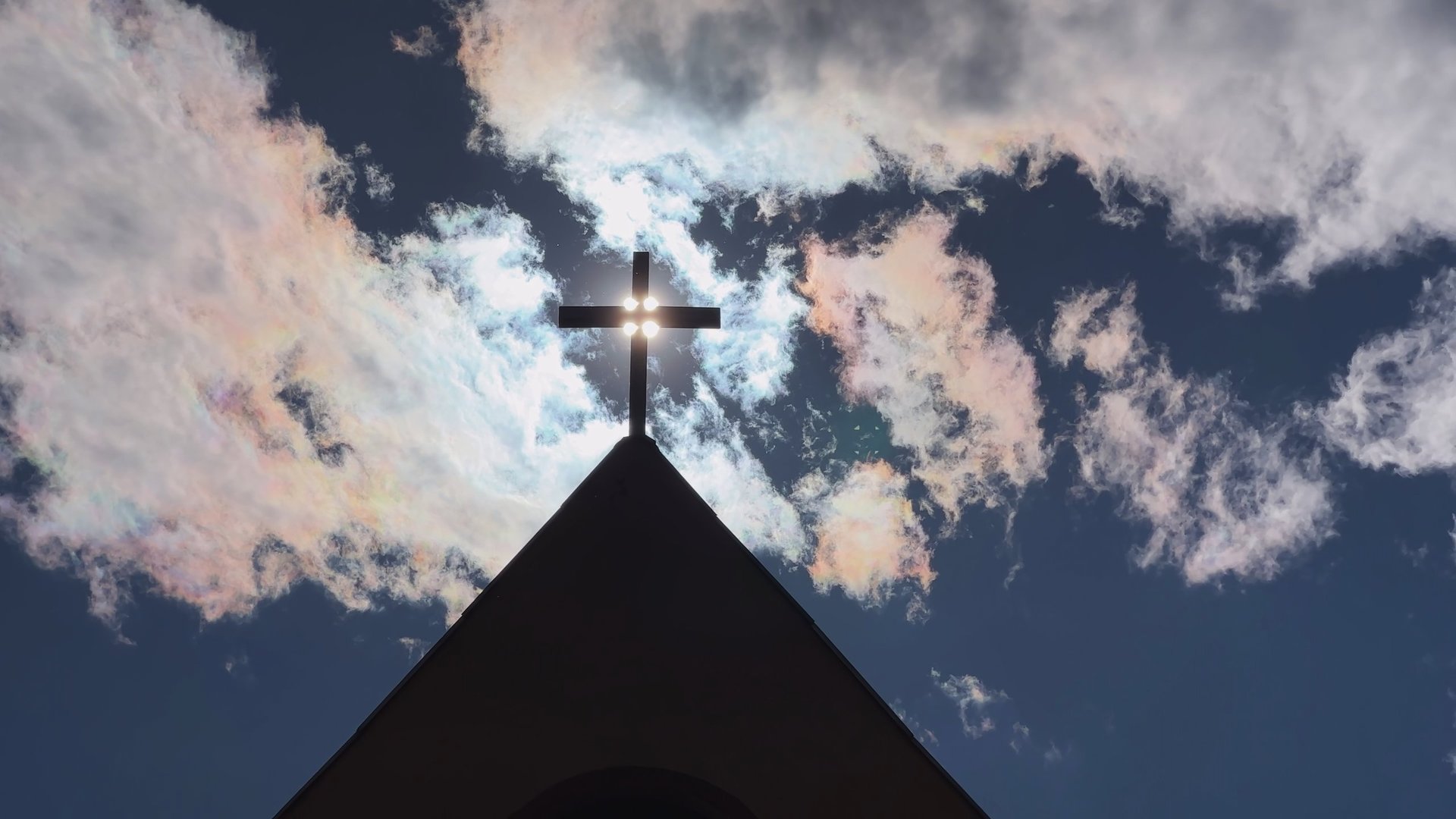 Cross in sky